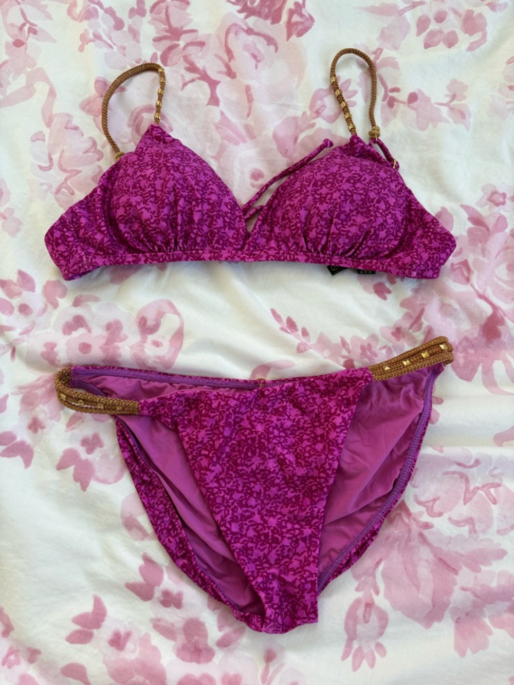 VIX Paula Hermanny purple bikini set